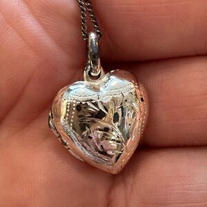 vintage heart ❤️ locket 925